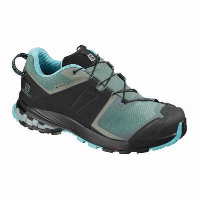 Női Salomon XA WILD GORE-TEX Terepfutó Cipő SA4853971 Zöld/Fekete